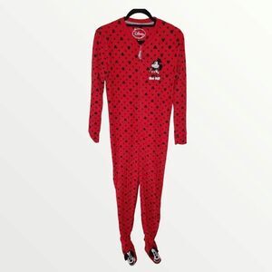Disney Women's Pajamas Lounge Mickey Mouse Red & Black PJs  Sz XS